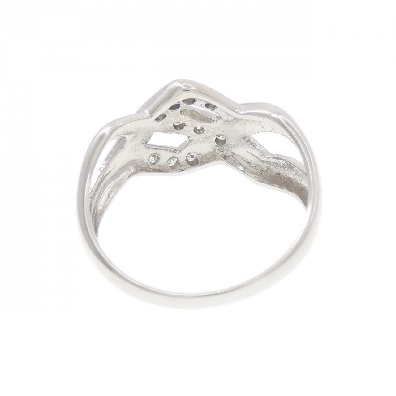 PT850钻石戒指，0.13克拉