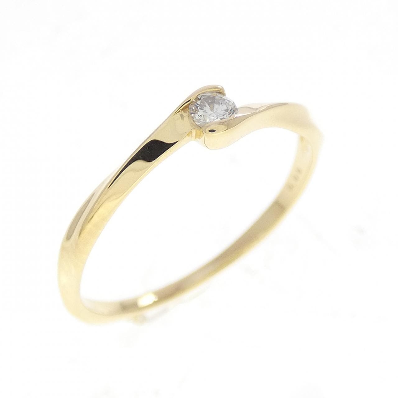 K18YG ダイヤモンド リング 0.06CT