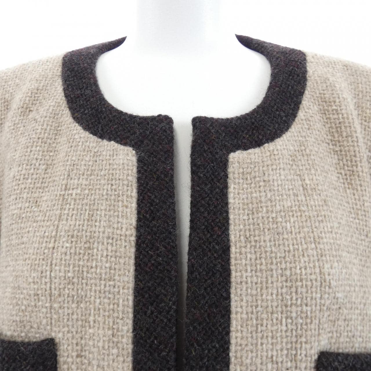 【ヴィンテージ】シャネル CHANEL P08184V04978 96A ノーカラージャケット