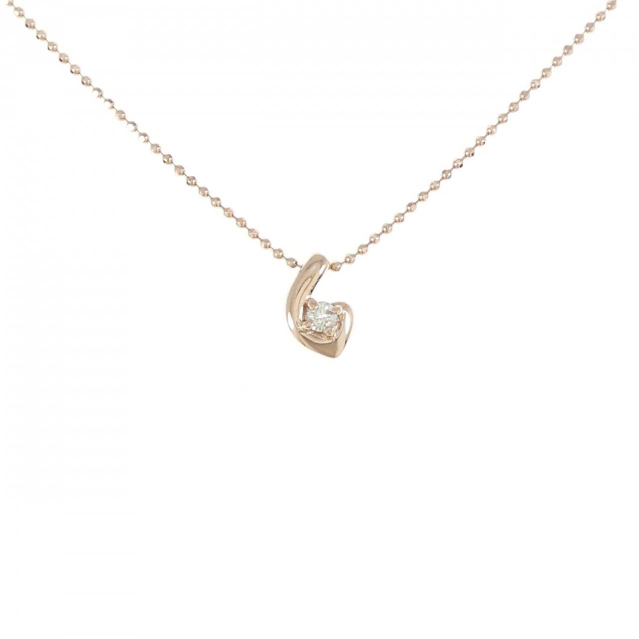 K10PG ダイヤモンド ネックレス 0.05CT