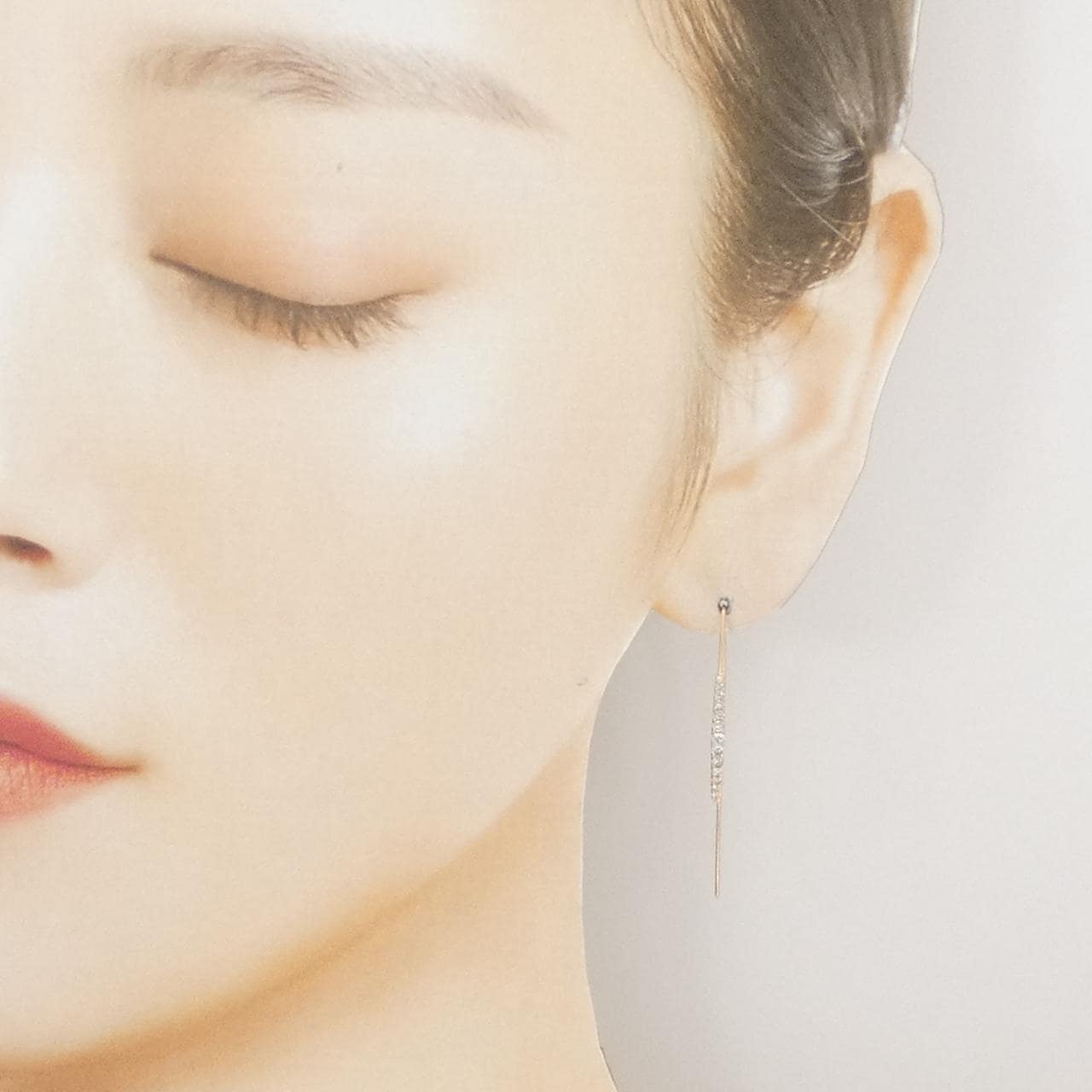 K18PG ダイヤモンド ピアス 0.26CT