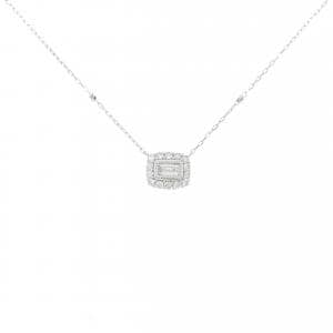 K18WG ダイヤモンド ネックレス 0.10CT