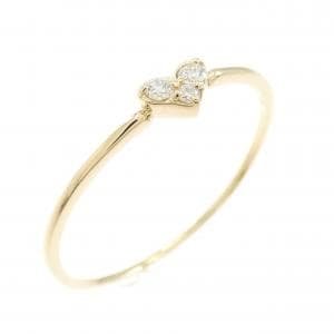 【リメイク】K18YG ハート ダイヤモンド リング 0.05CT
