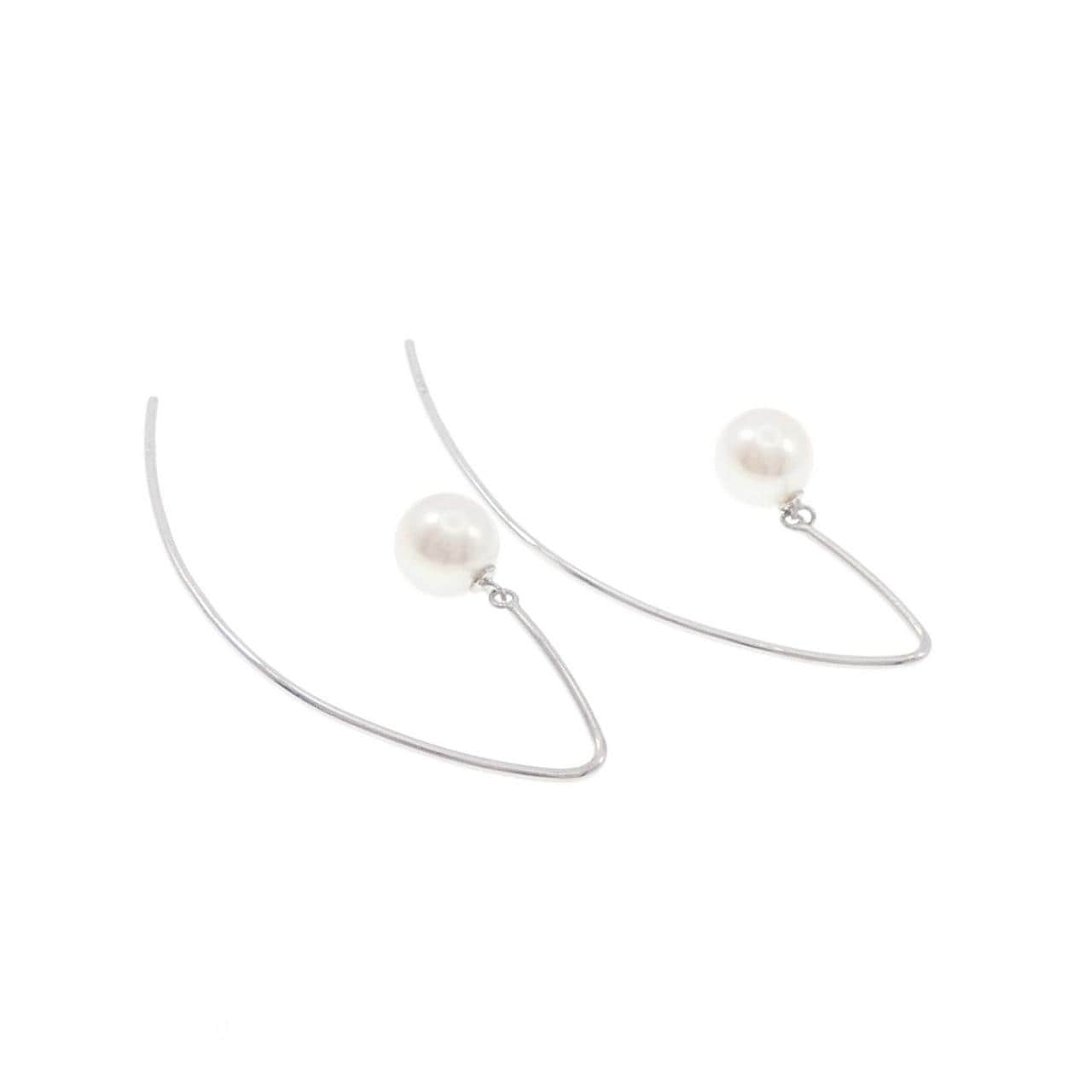 K14WG Akoya珍珠耳环 6.1 毫米