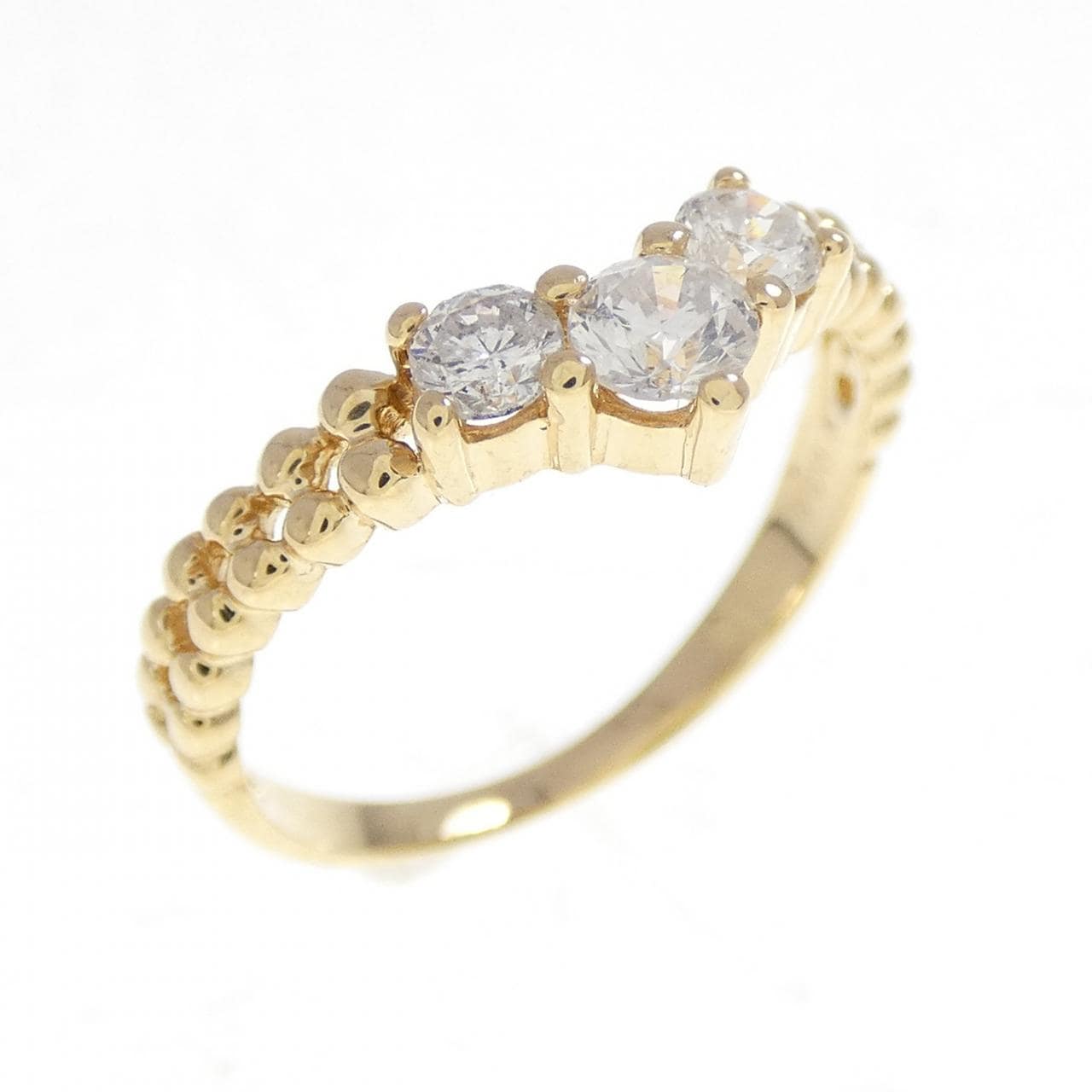 K18YG ダイヤモンド リング 0.34CT