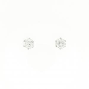 PT900 ダイヤモンド ピアス 0.411CT 0.422CT F SI2 VG