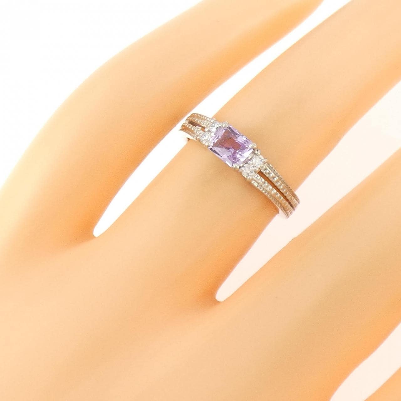 PT900 サファイヤ リング 0.45CT