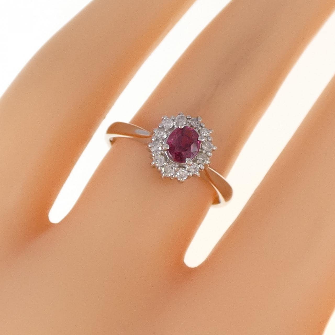 PT900红宝石戒指0.33CT