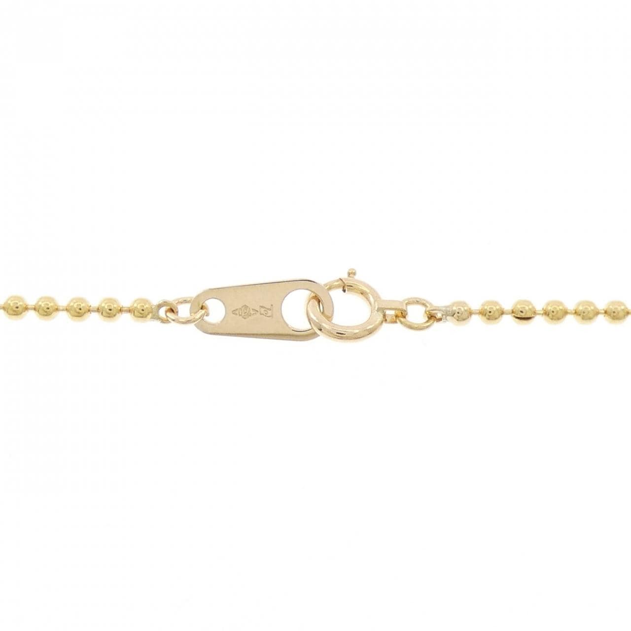 K18YG ボール チェーンネックレス