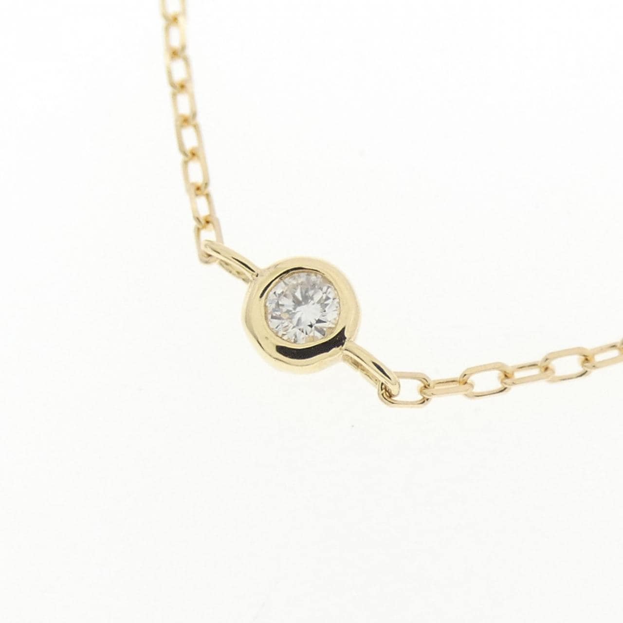K18YG ダイヤモンド ネックレス 0.16CT