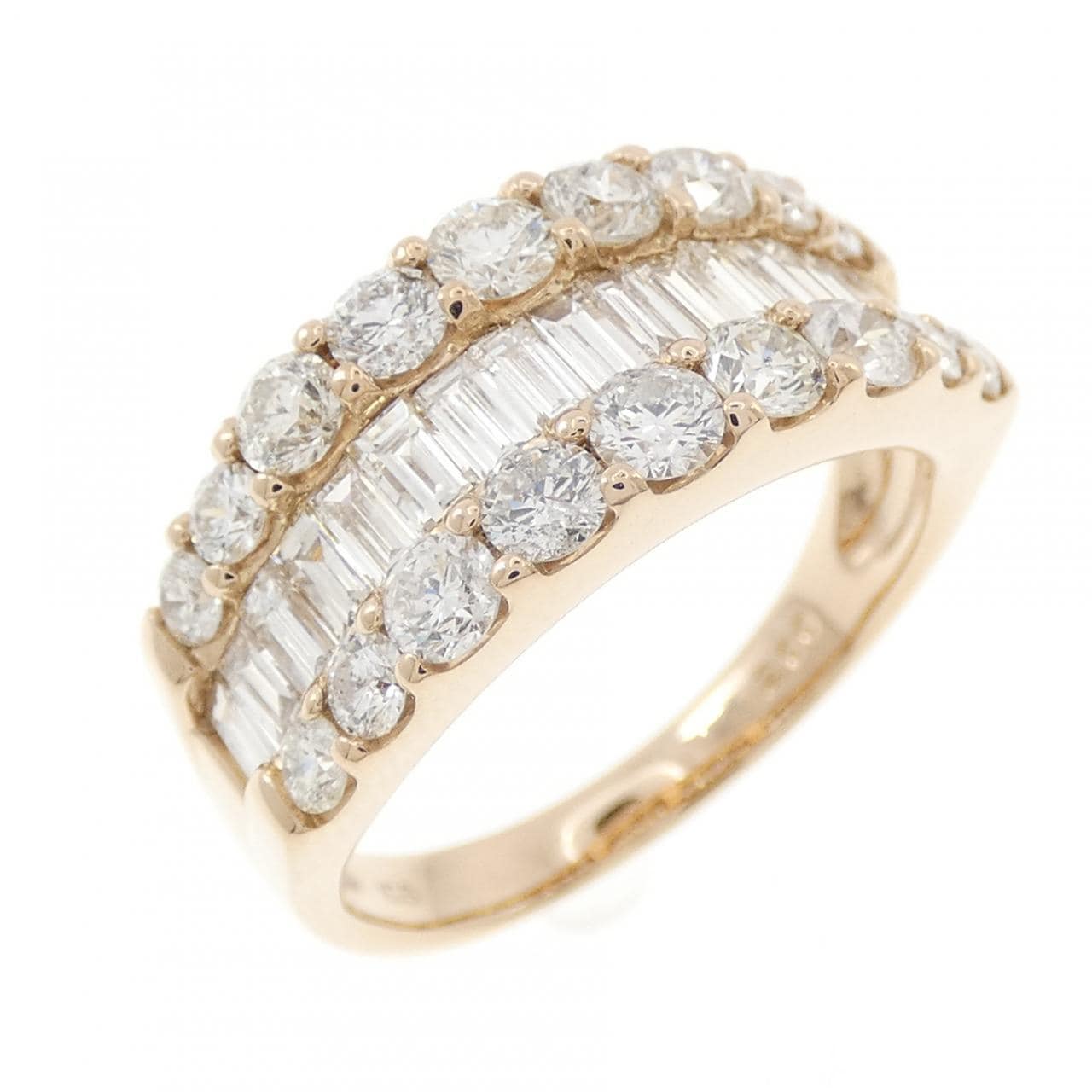 K18PG ダイヤモンド リング 2.00CT