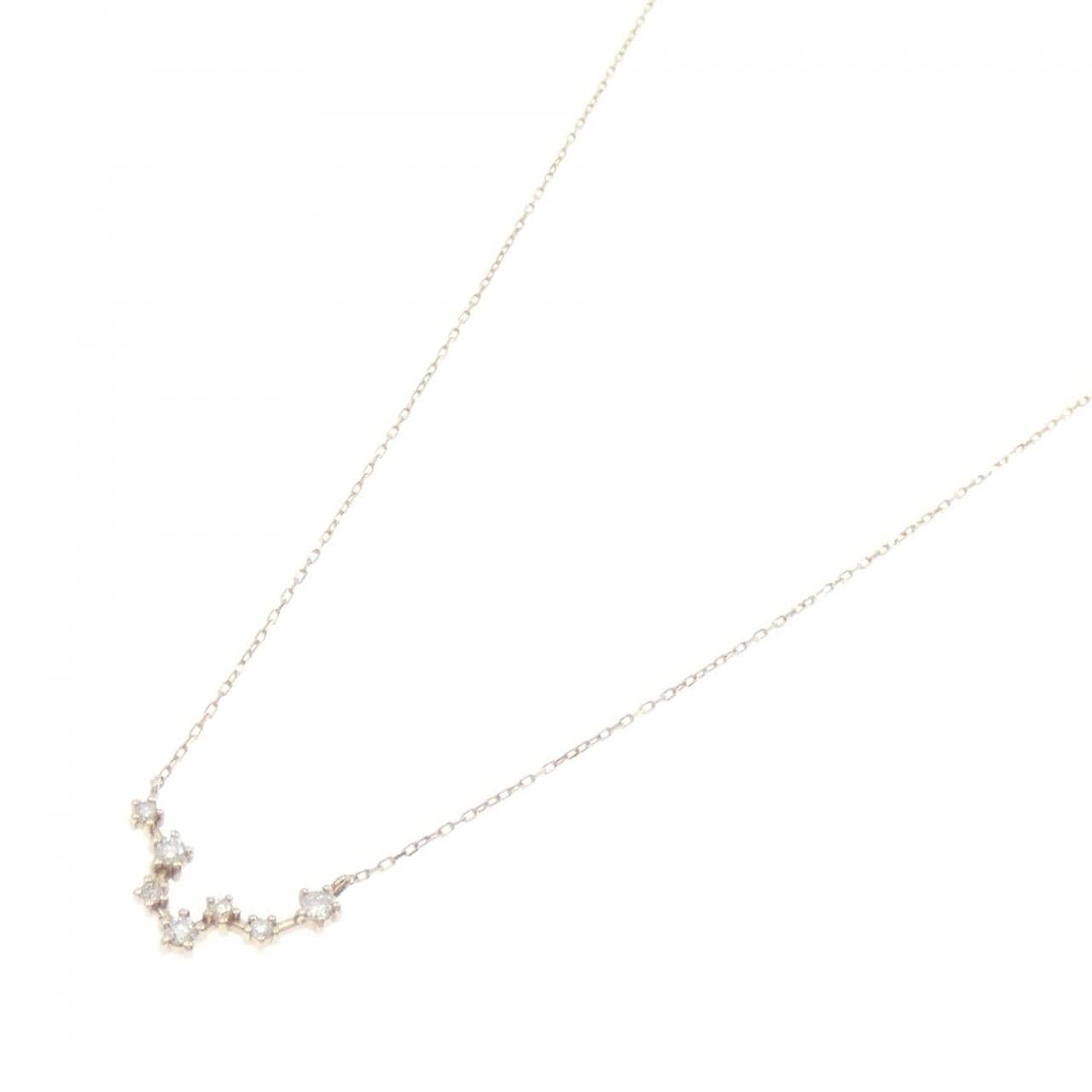 [BRAND NEW] K10YG Pisces Diamond Necklace 0.09CT