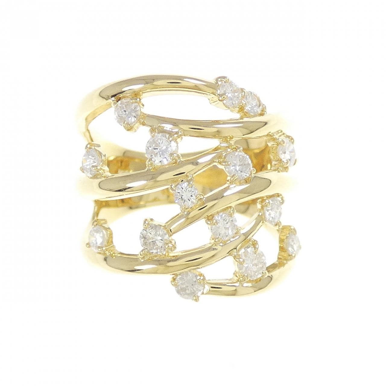K18YG ダイヤモンド リング 0.80CT