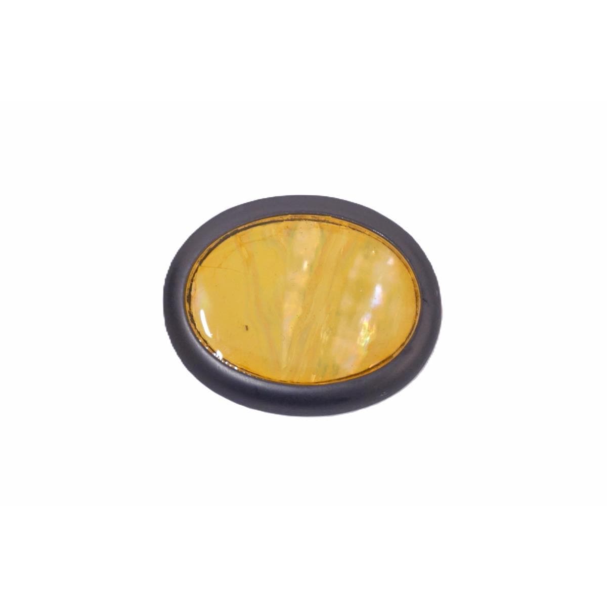 帯留　螺鈿加工