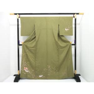 単衣　訪問着　友禅加工