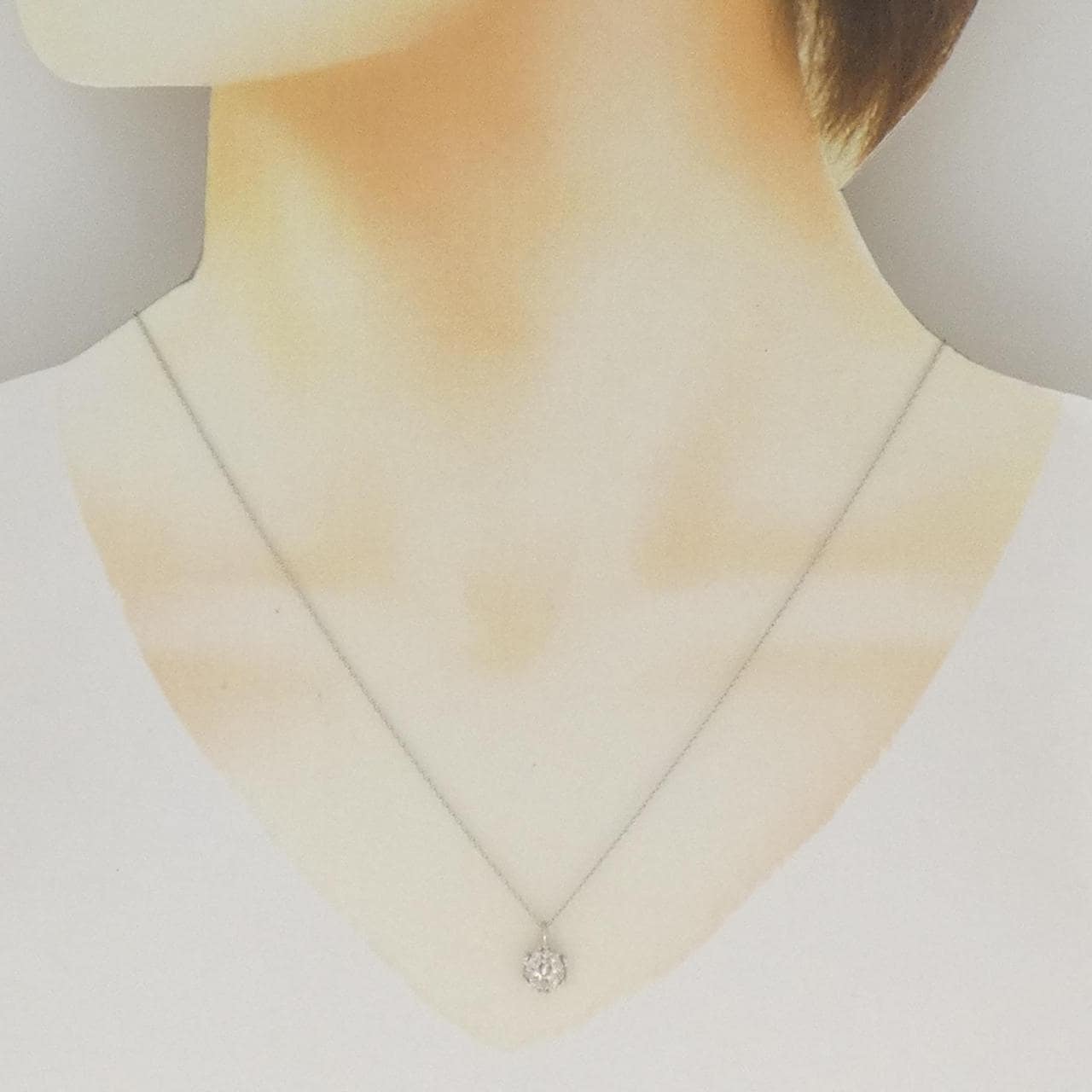 PT900/PT850 ダイヤモンド ネックレス 0.31CT