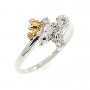 PT999/K24YG ダイヤモンド リング 0.05CT