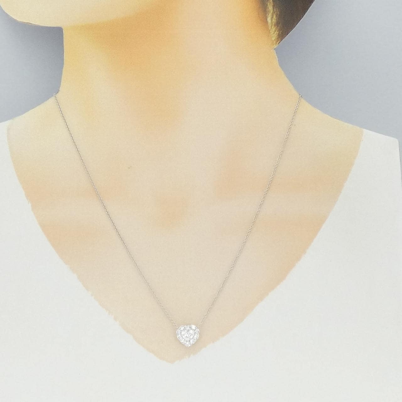 グラフ ダイヤモンド ネックレス 0.50CT D VS2 ハートシェイプ