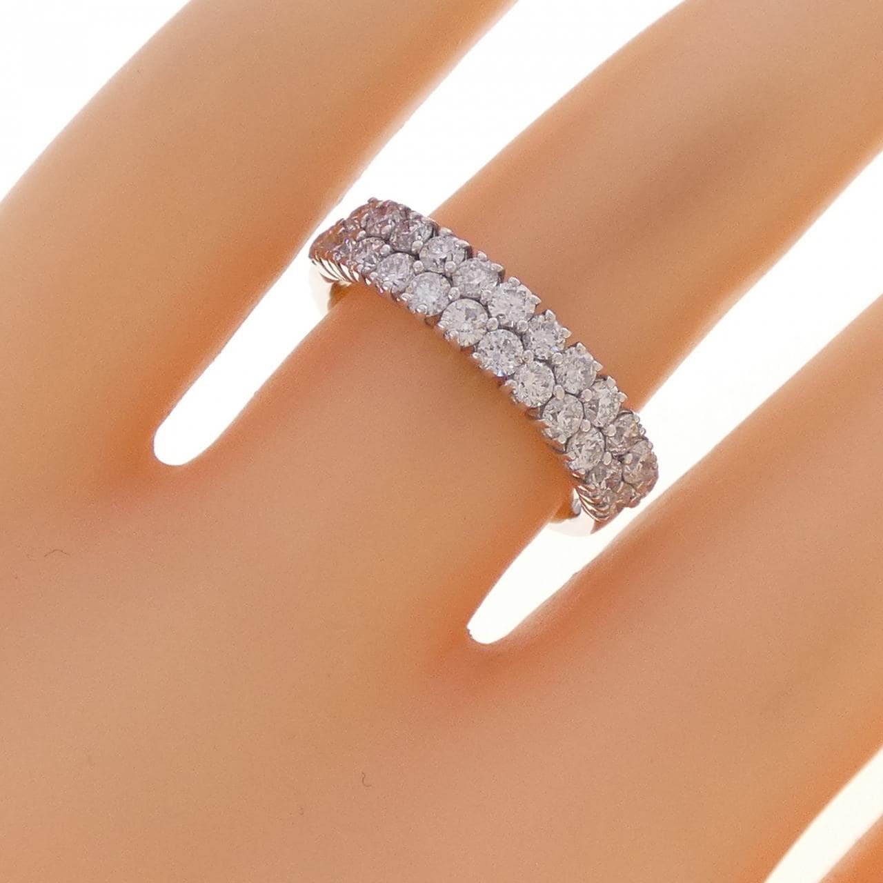 K18WG ダイヤモンド リング 1.00CT