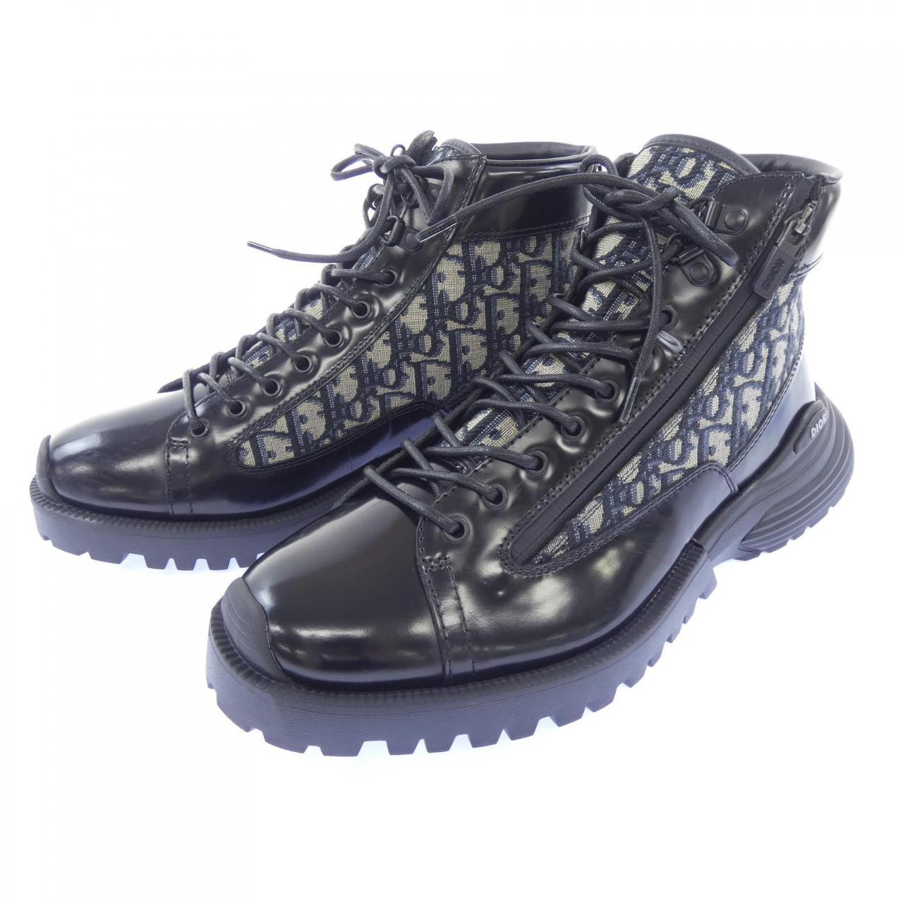 ディオール DIOR DOIR COMBAT ショートブーツ オブリーク ジャカード 3BO337ZXF ブーツ