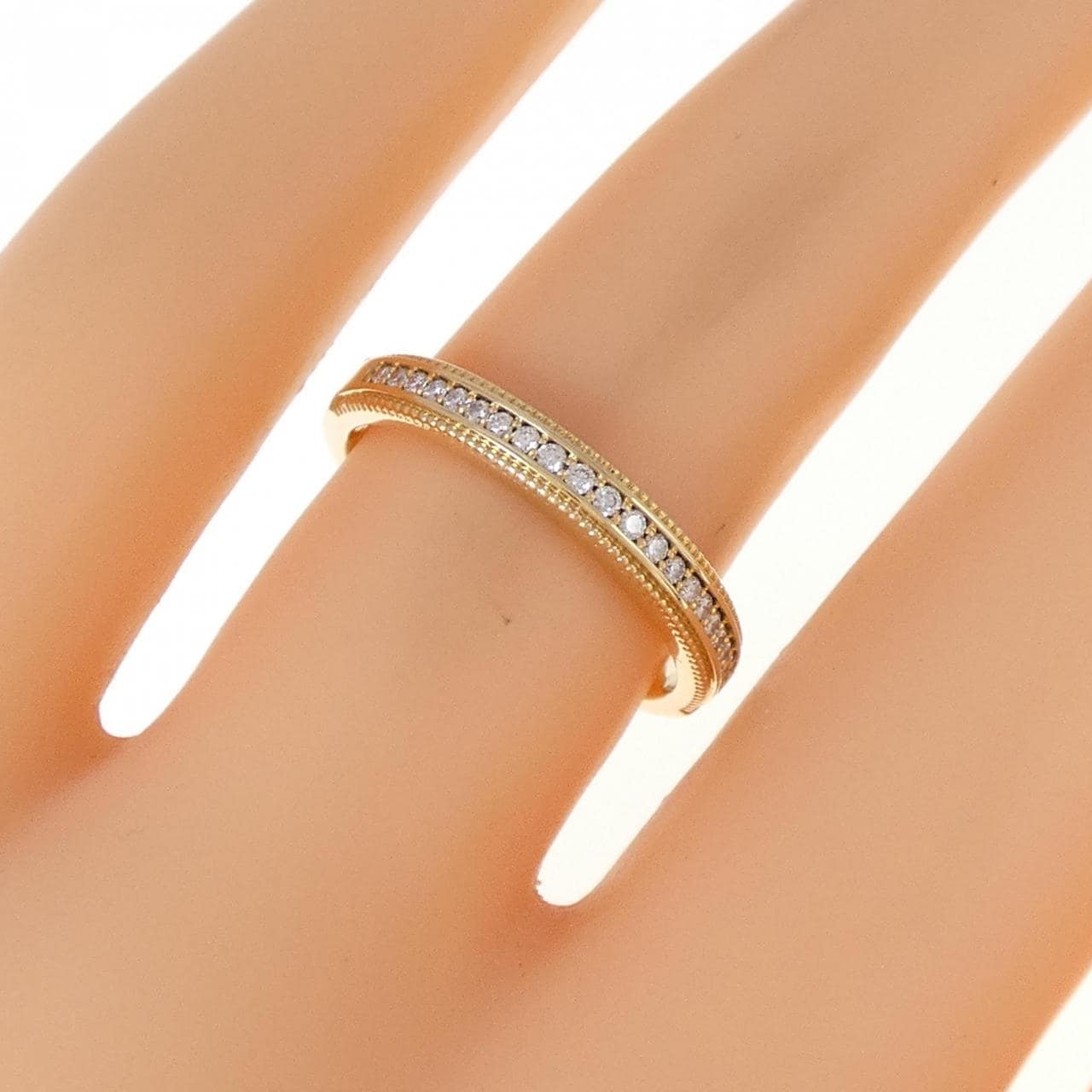 750YG ダイヤモンド リング 0.102CT