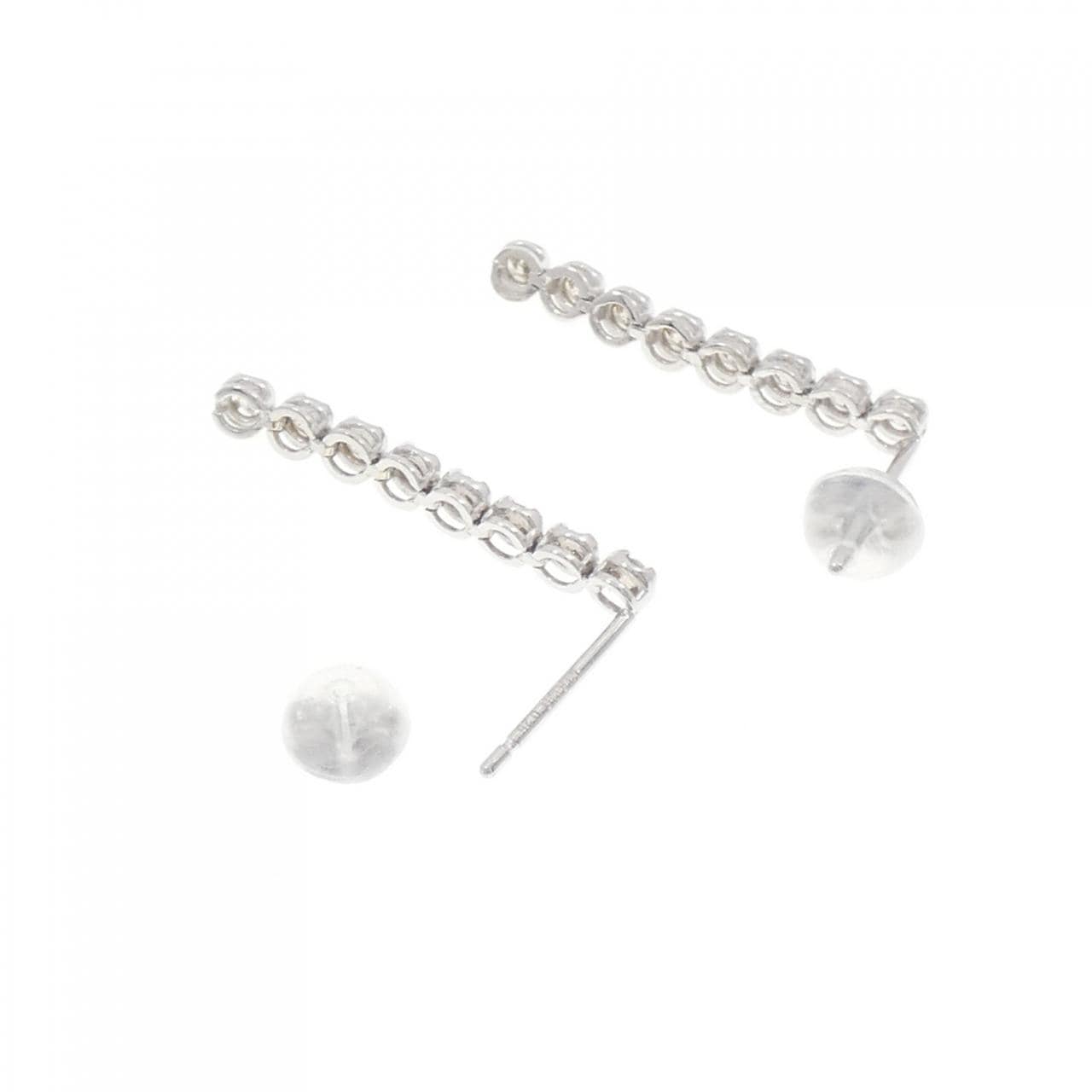 K18WG ダイヤモンド ピアス 0.50CT