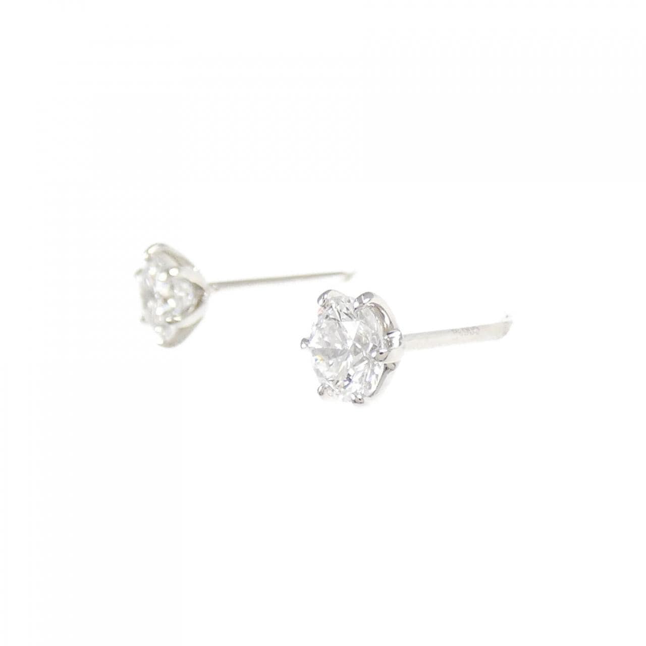 [Remake] PT900/ST Diamond Earrings 0.312CT 0.317 D SI1 VG
