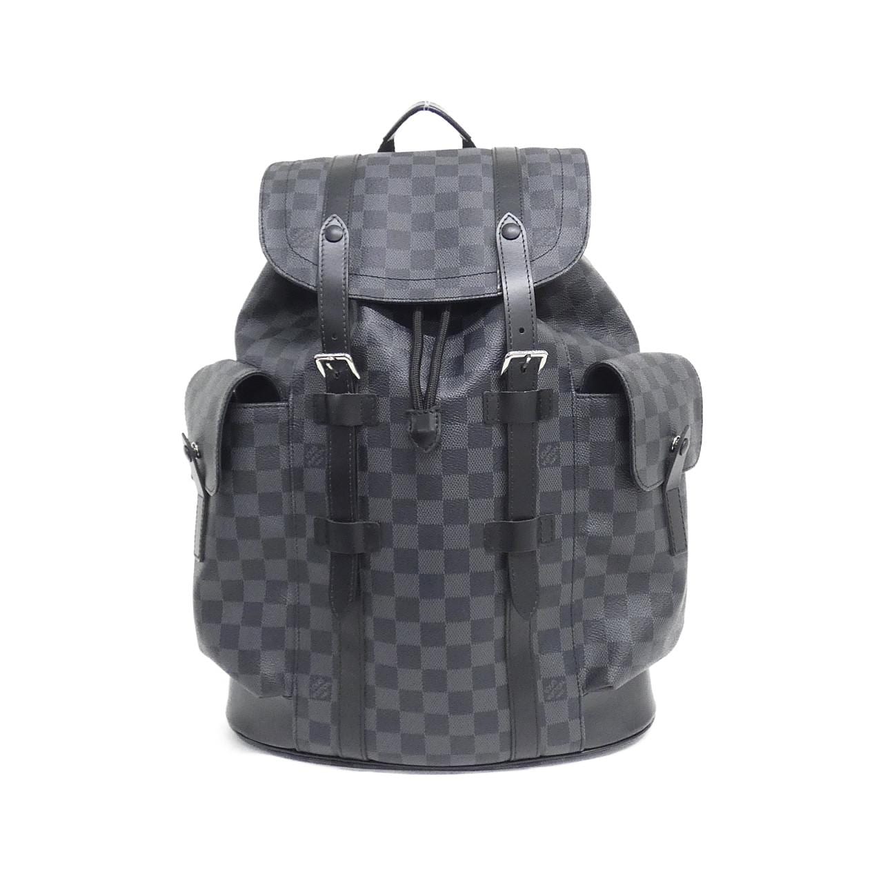 LOUIS VUITTON Damier Graphite Christopher MM N41379双肩包