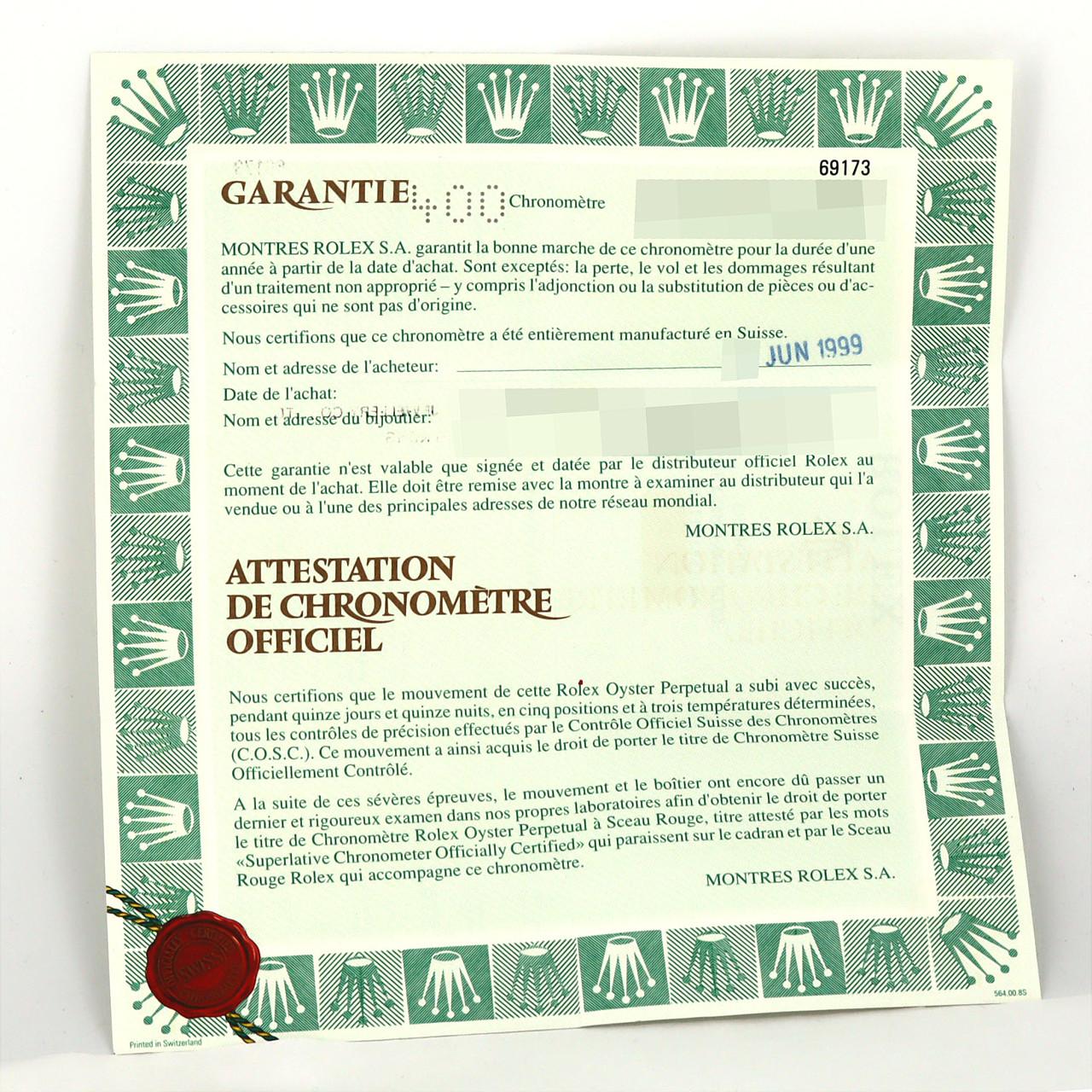 ロレックス デイトジャスト 69173NG SSxYG 自動巻 U番