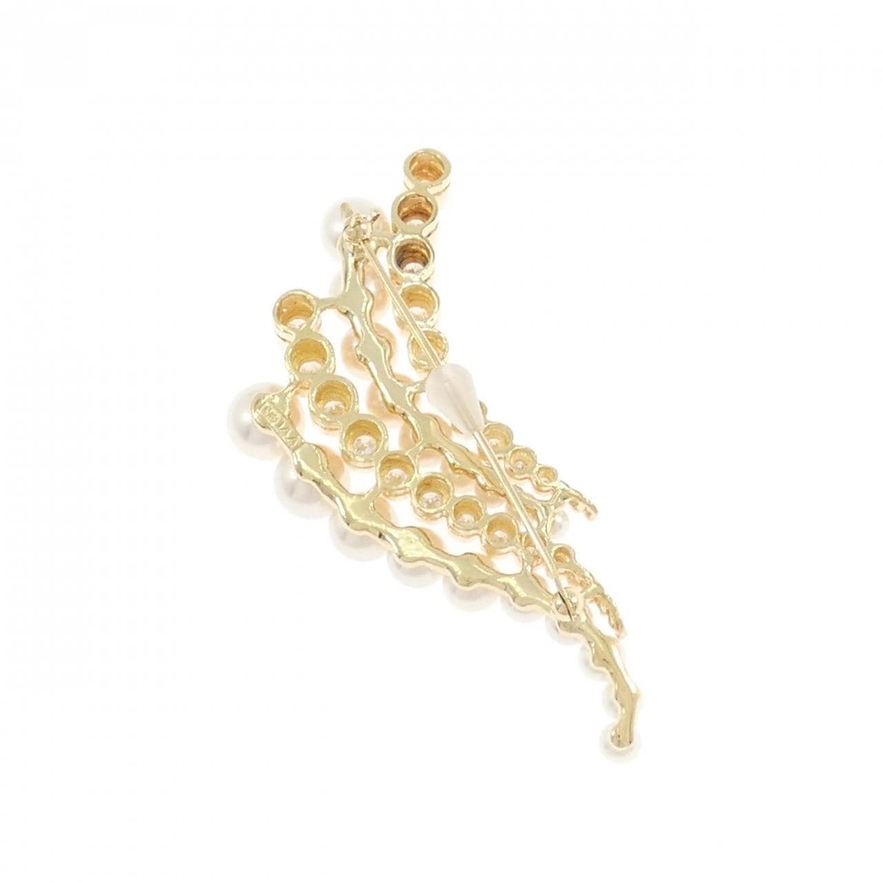 K18YG アコヤパール ブローチ