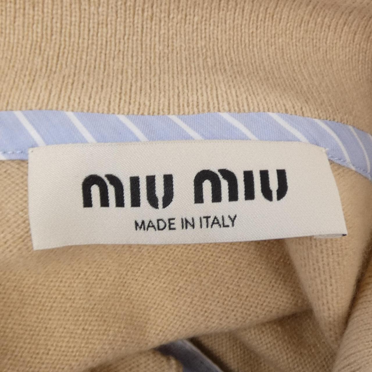 ミュウミュウ MIU MIU ポロセーター MIU MIU ロゴ MMLA30 SOOO 15Z1 ポロシャツ