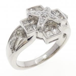 K18WG ダイヤモンド リング