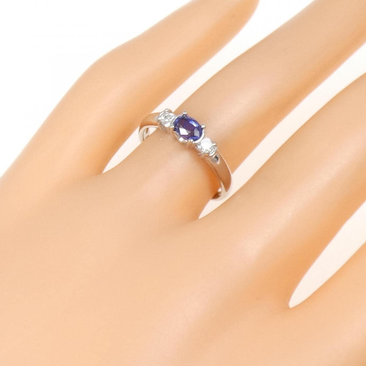 PT900藍寶石戒指0.28CT