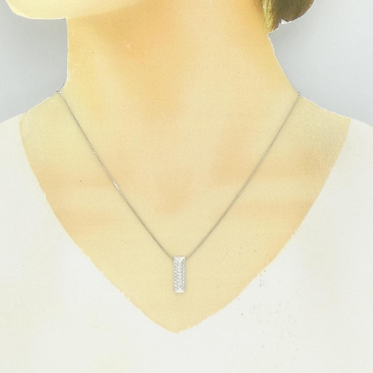 PT900/PT850 ダイヤモンド ネックレス 0.41CT