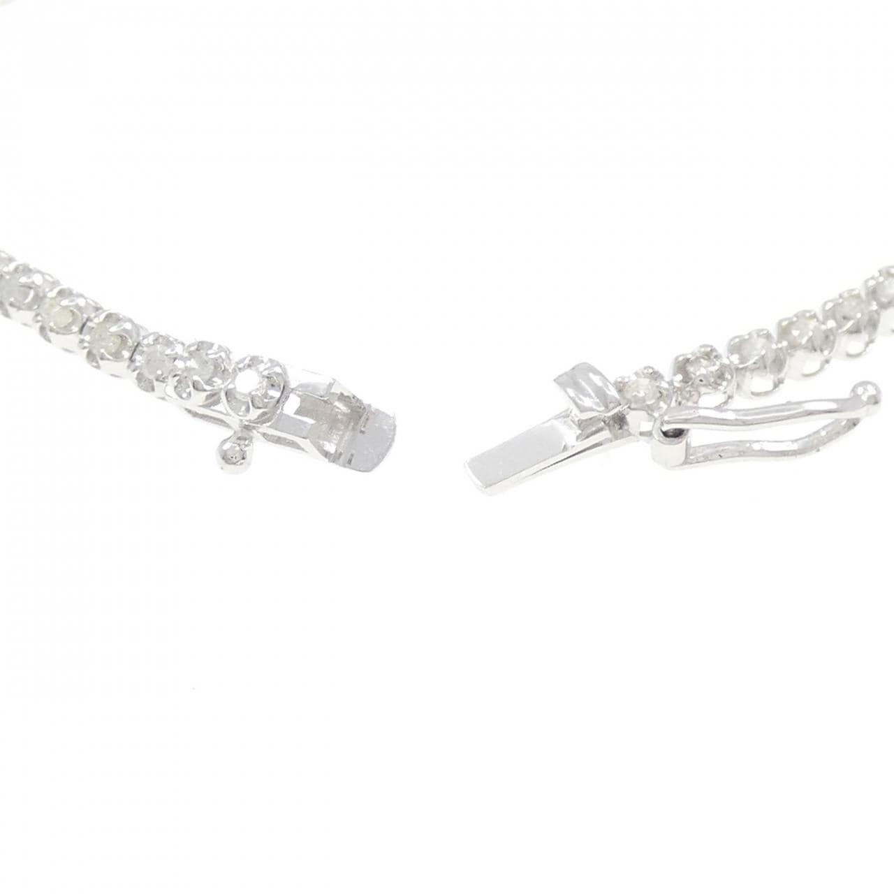 K18WG ダイヤモンド ブレスレット 1.00CT