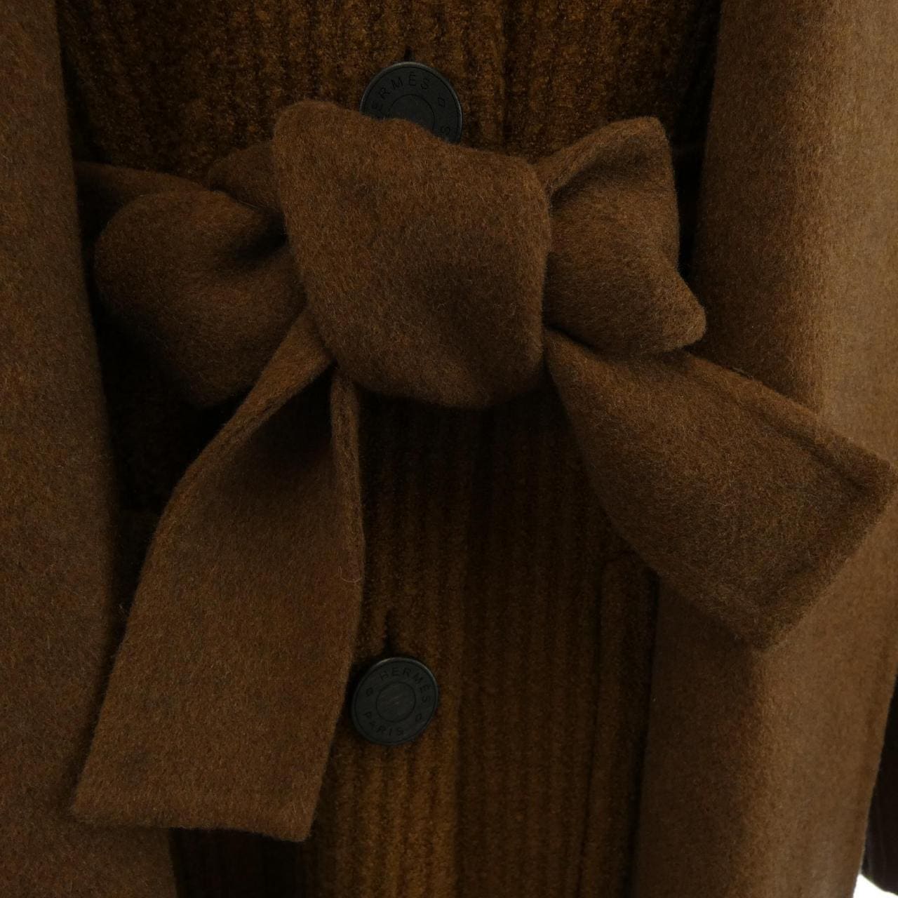 エルメス HERMES LOOK12 ニットディテール 3H0142DB ダブルフェイス コート