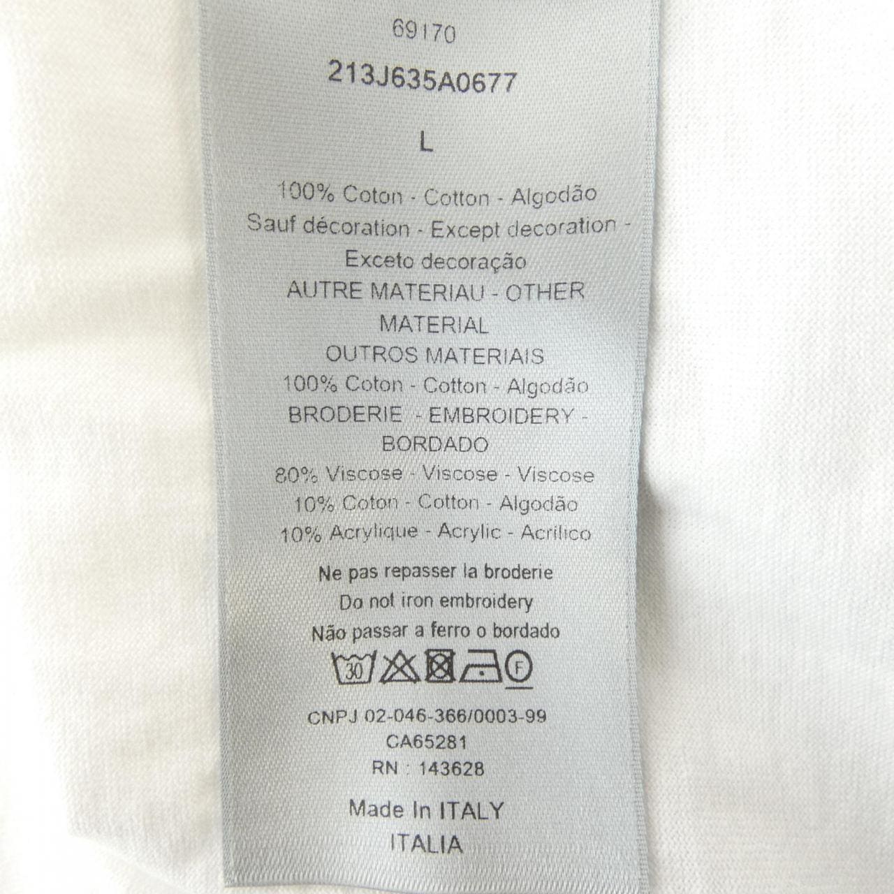 ディオール DIOR ATELIER 213J635A0677 Tシャツ