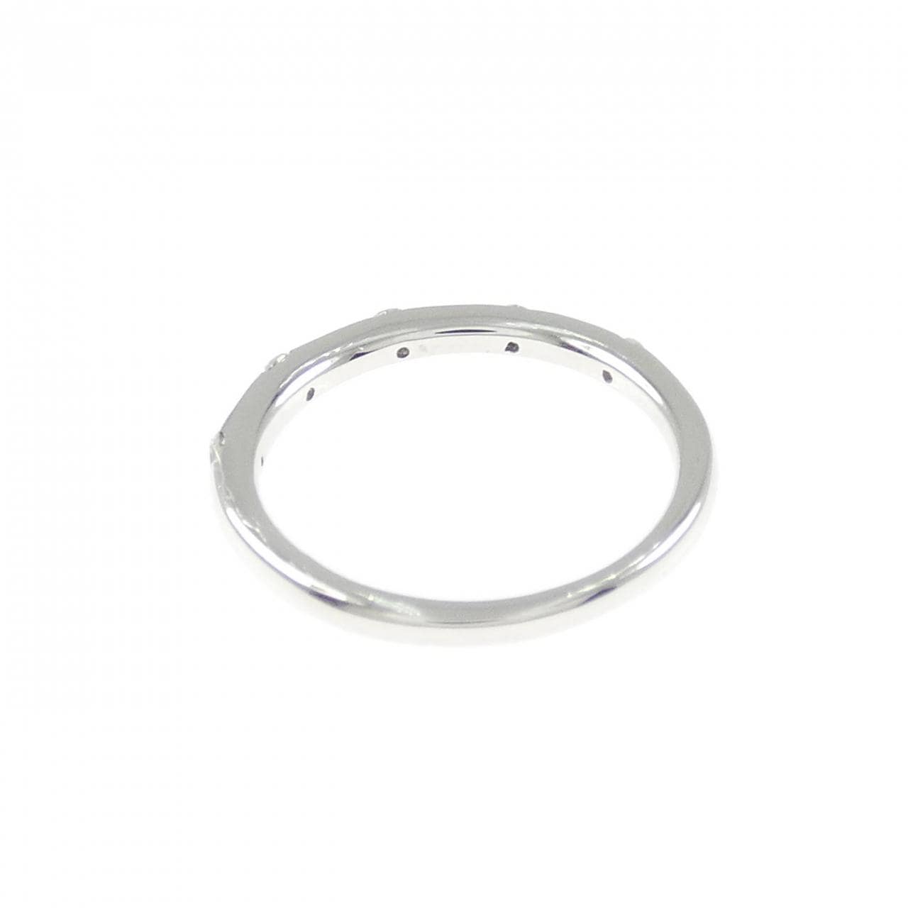 K18WG ダイヤモンド ピンキー リング 0.10CT