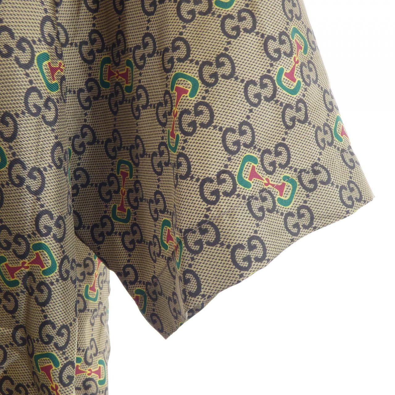 グッチ GUCCI GGホースビット プリント シルクツイル シャツ 794907 ZAQ9F S/Sシャツ