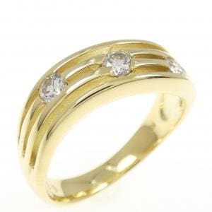 K18YG ダイヤモンド リング 0.30CT