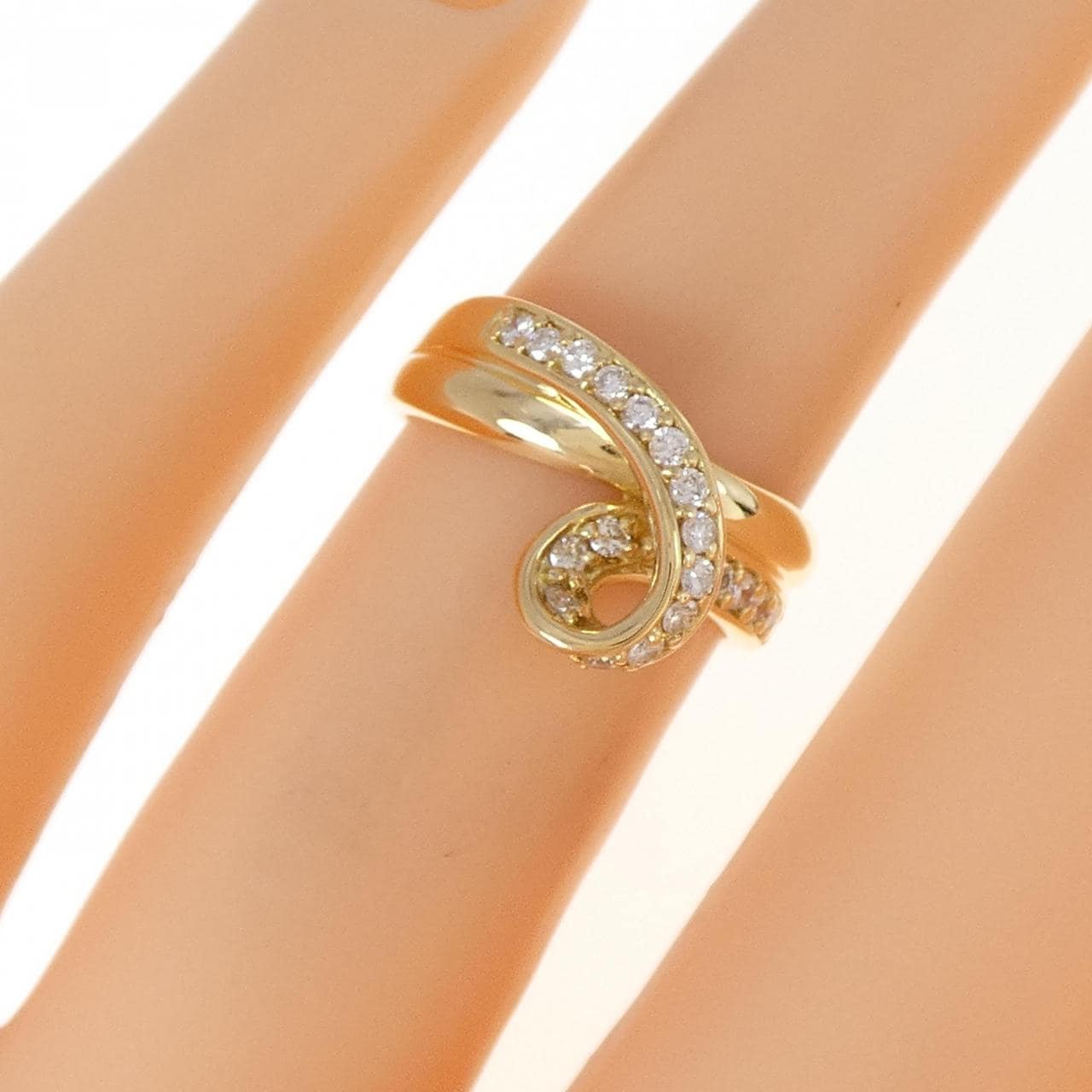 K18YG ダイヤモンド リング 0.23CT