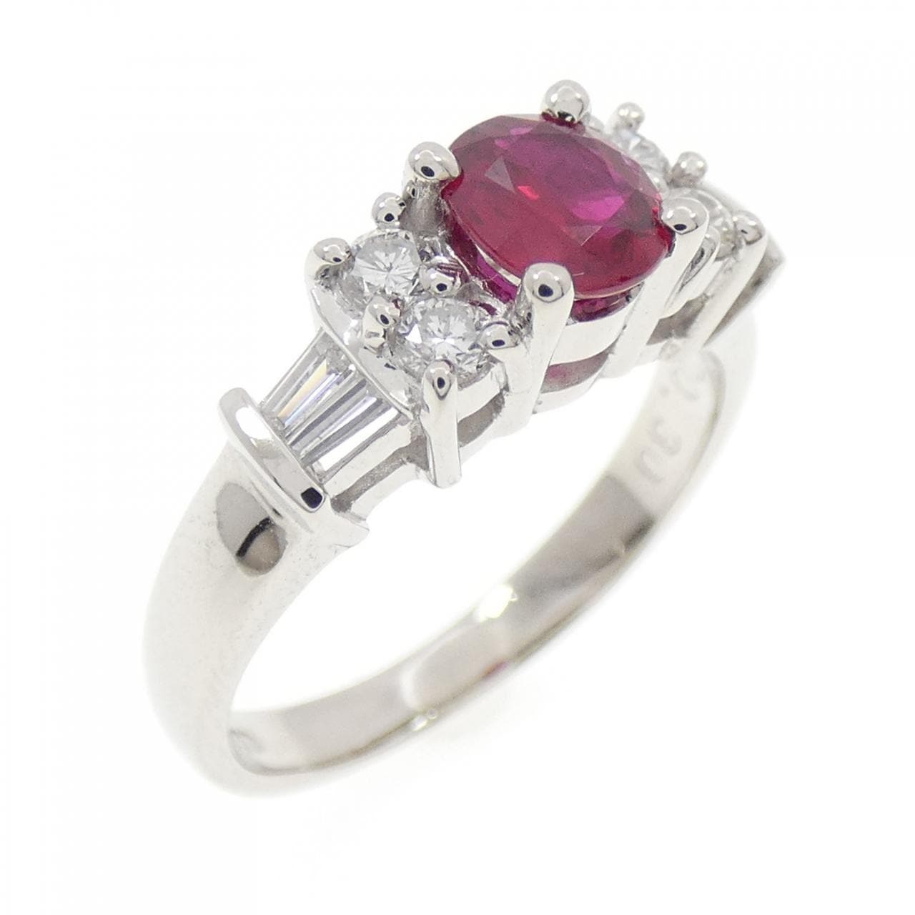 PT900 ルビー リング 0.54CT
