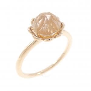 4゜C ローズクオーツ リング