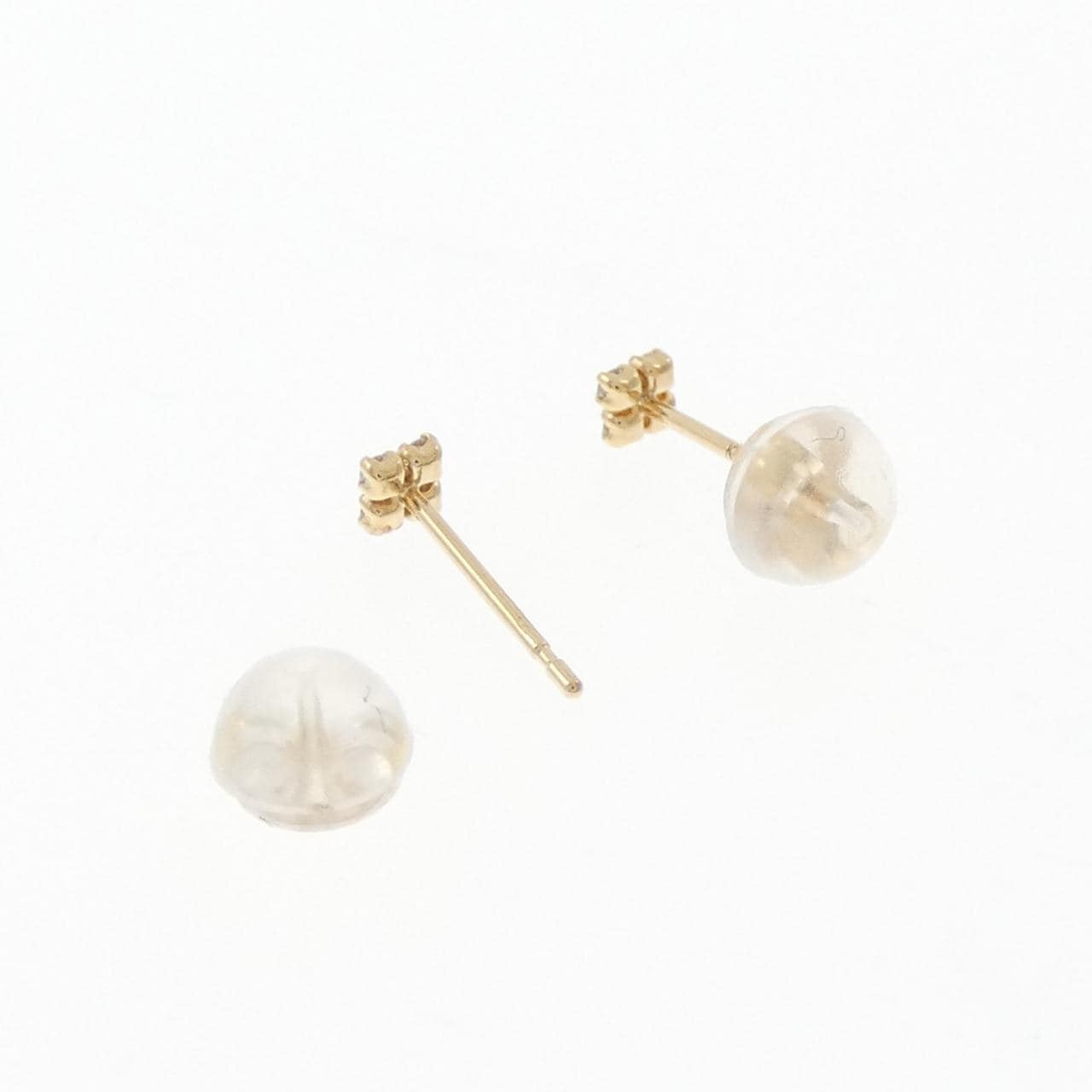 K18YG ダイヤモンド ピアス 0.06CT