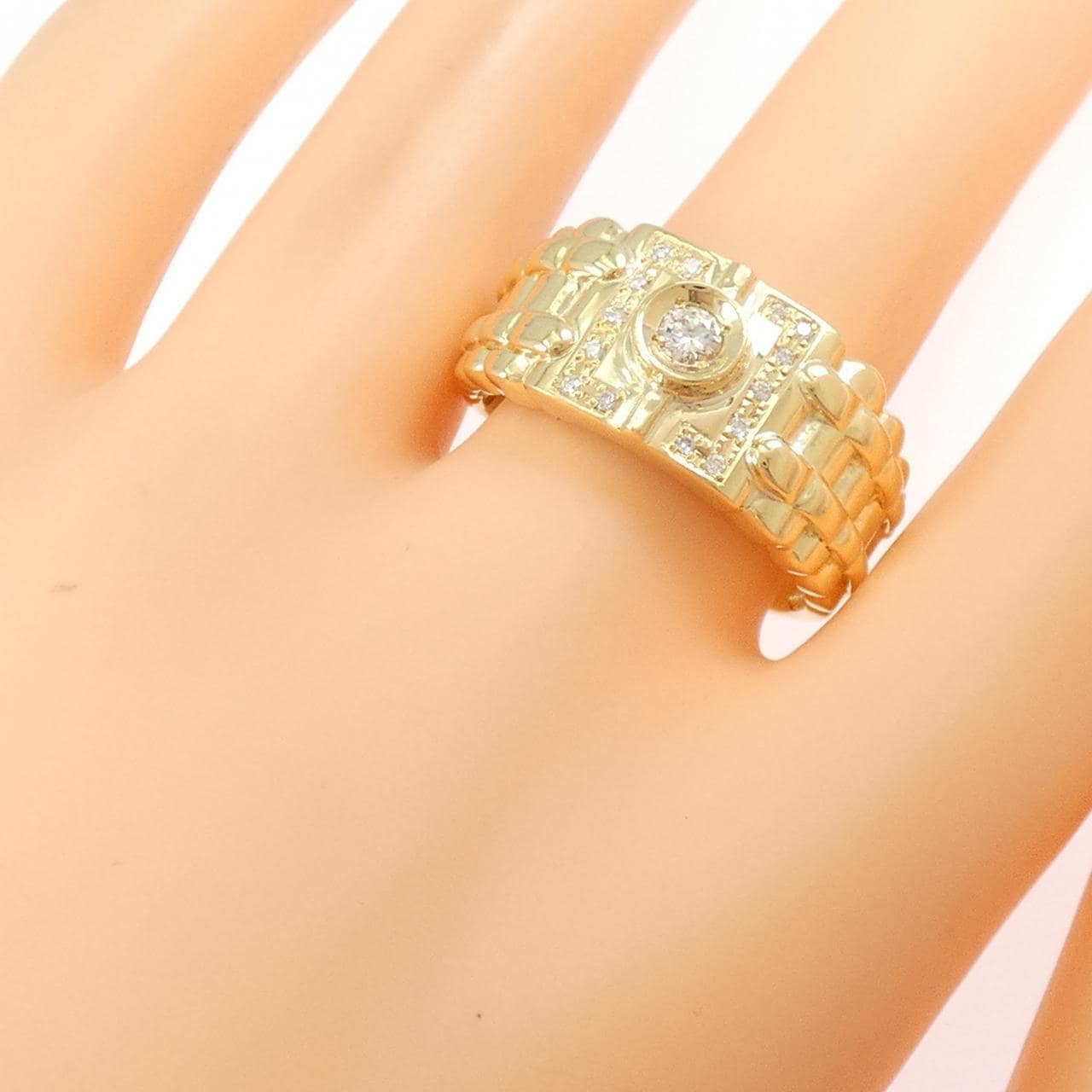 K18YG ダイヤモンド リング 0.17CT