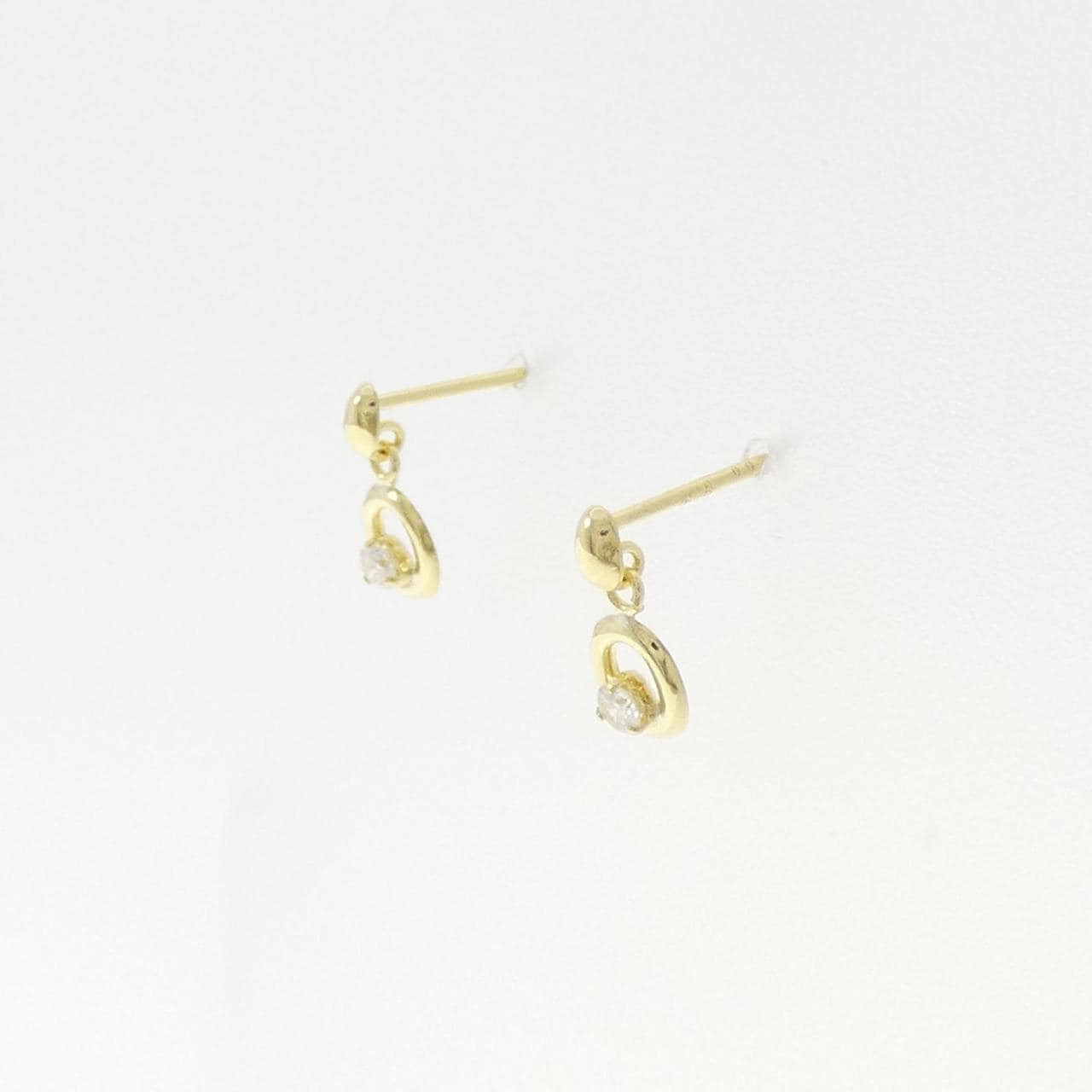 K18YG ダイヤモンド ピアス 0.04CT
