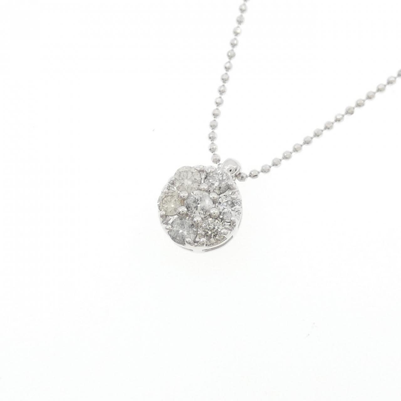 K14WG ダイヤモンド ネックレス 0.20CT