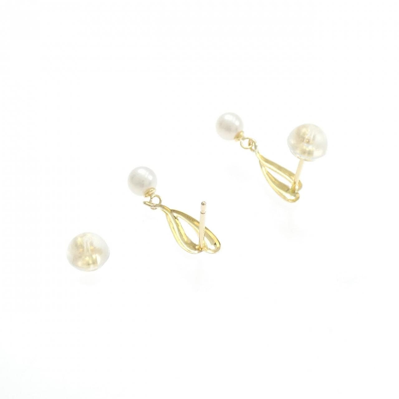 K18YG アコヤパール ピアス 4.0mm
