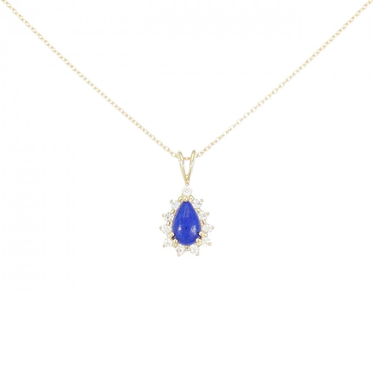 K18YG lapis lazuli necklace