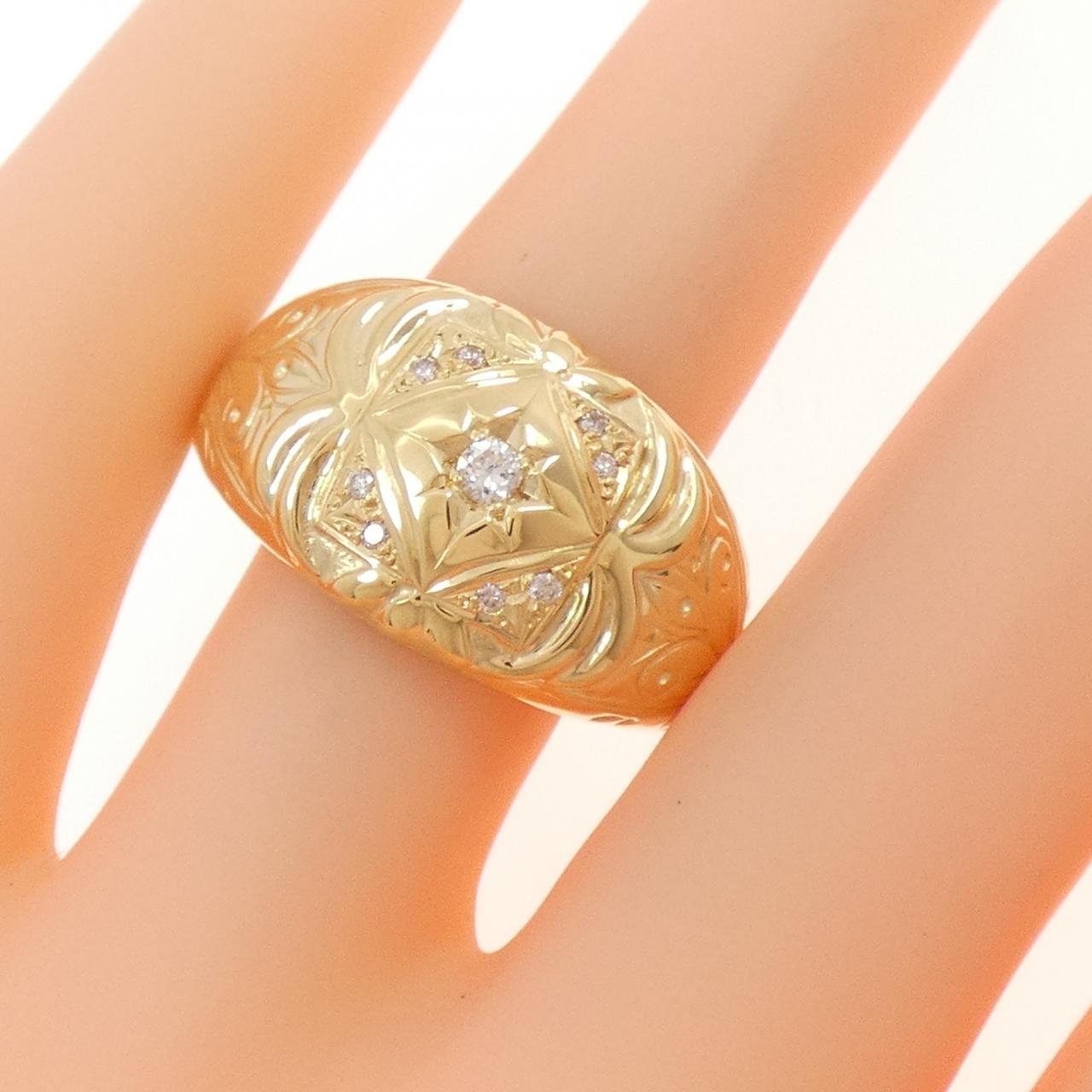 [新品] K18YG鑽石0.10CT